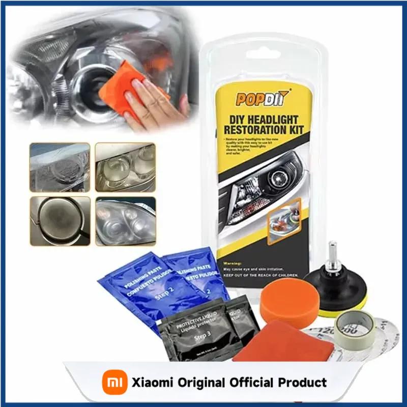Xiaomi Car Headlight Restoration Kit Refurbish Car Headlight Yellowing Repair Brightener Headlamp Scratch Repair Liquid Lens Polisher