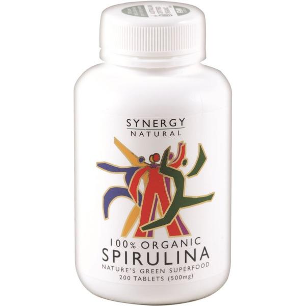 SYNERGY 100% Natural SPIRULINA 500mg 200Tablets