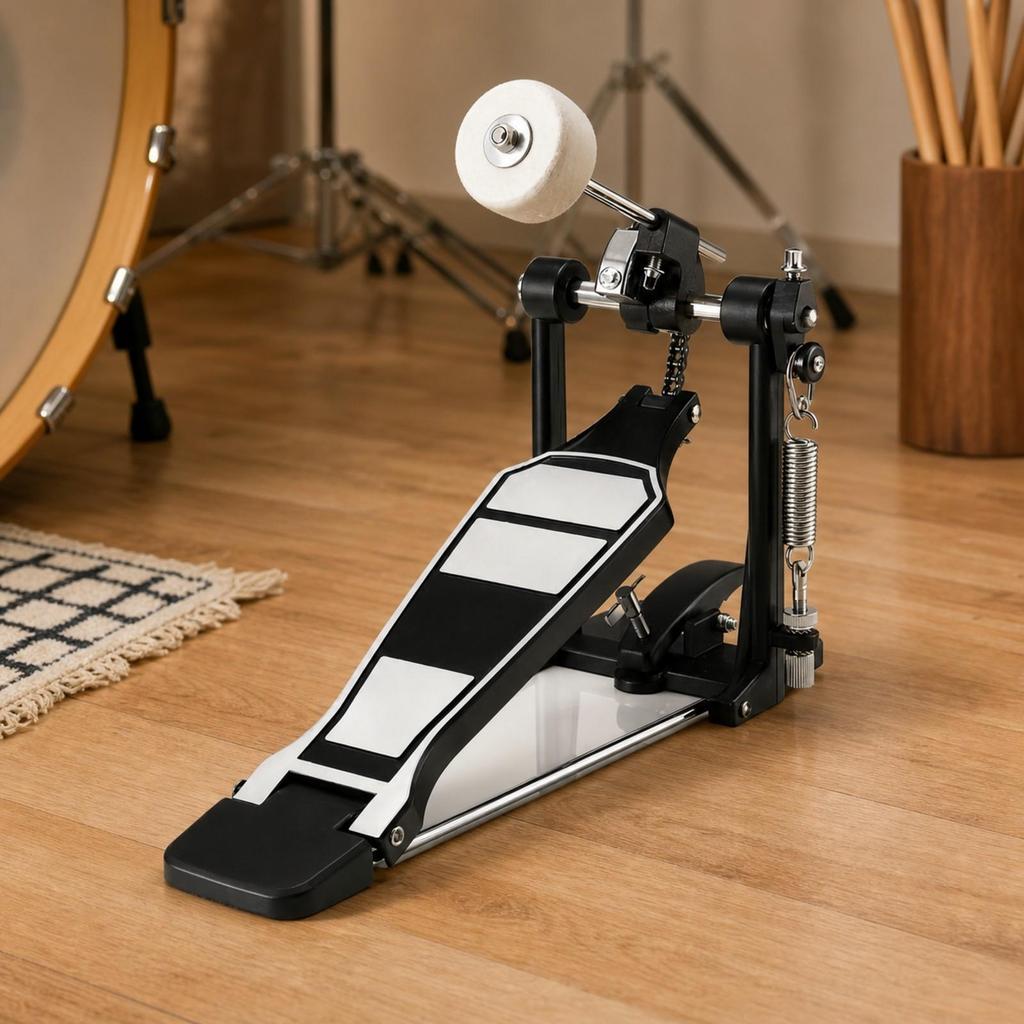 Bass Drum Pedal Chain Drive Beater Full-Tone for Practice