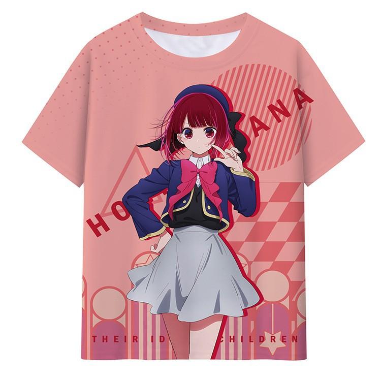 

New T-shirt, Digital Printing, 3D Animation, Anime Women s Short Sleeved T-shirt S