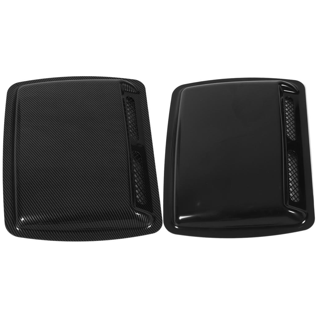 Hood Scoop Vent Bonnet Cover Decorative Air Flow Intake Covers with Self Adhesive Design for Cars
