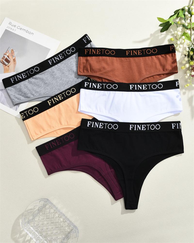 3Pcs Cotton High-Waist Thongs Underwear Women's Breathable Elastic Belt Panties Sexy Plus Size Comfortable T-Back Lingerie S-XXL