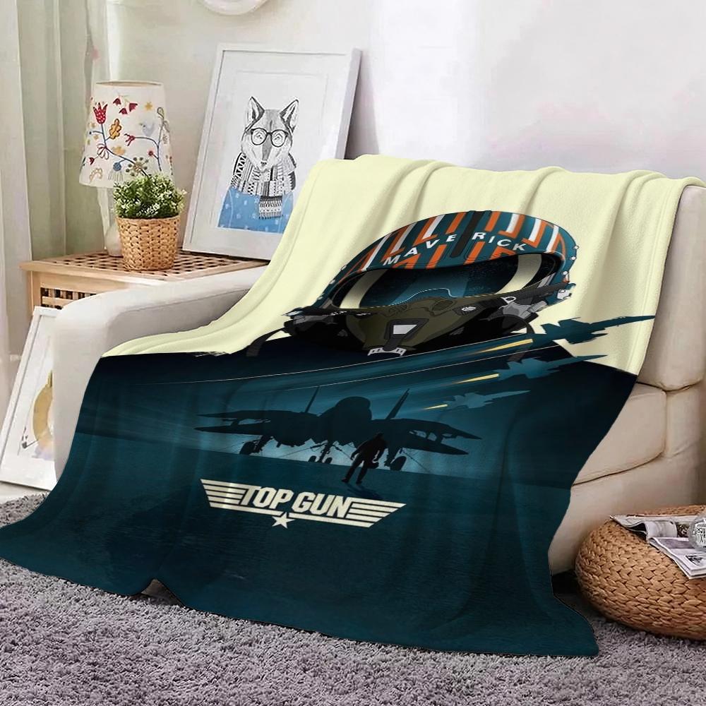 Top Gun Maverick Movie Theme Printed Flannel Blanket Ultra Soft Throw Blanket For Bedroom Bed Sofa Party Decor Birthday Gift