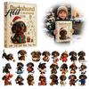 Dachshund Collector Items 2026 Advent Calendar, 24 Days Christmas Dog Collectible Set, Pcs Unique Collectibles 2D Acrylic Holiday Figures Countdown