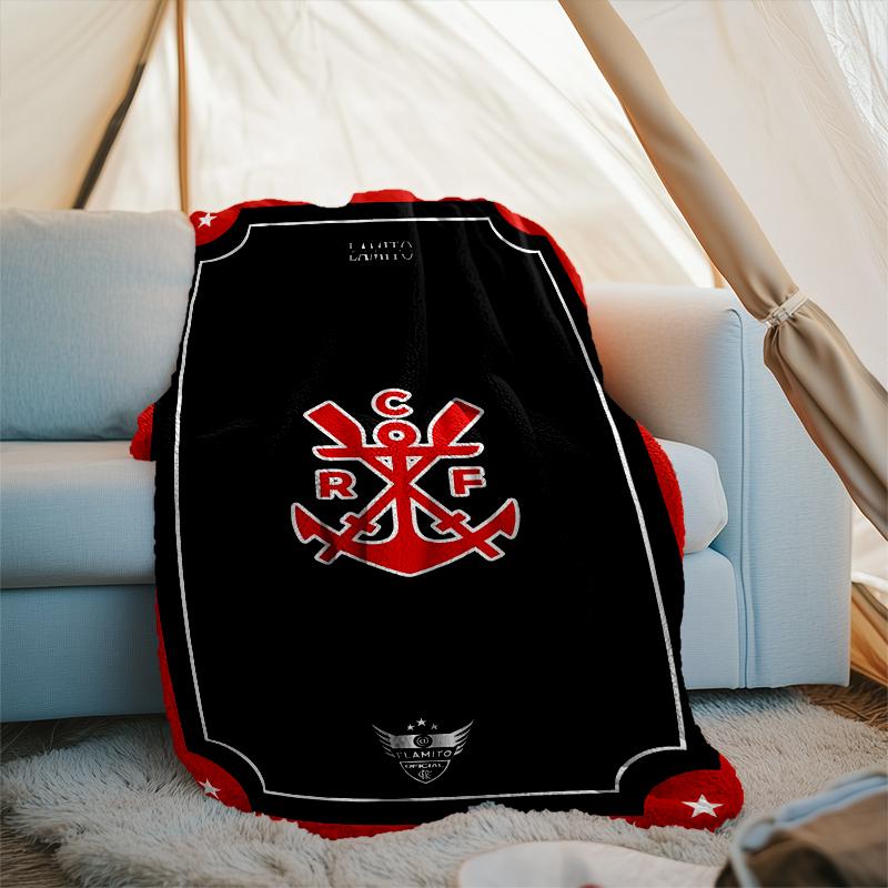 1PC Fla-mengo Club Crest Printed Soft Flannel Blanket Throw for Adult Bedroom Living Room Sofa Camping Travel Fan gifts Christmas Gifts