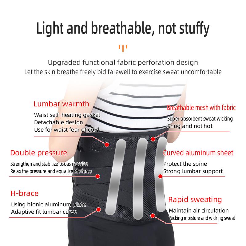 Orthopedic Breathable Pain Relief Lower Waist Trainer Brace Strap Back Lumbar Support Belt