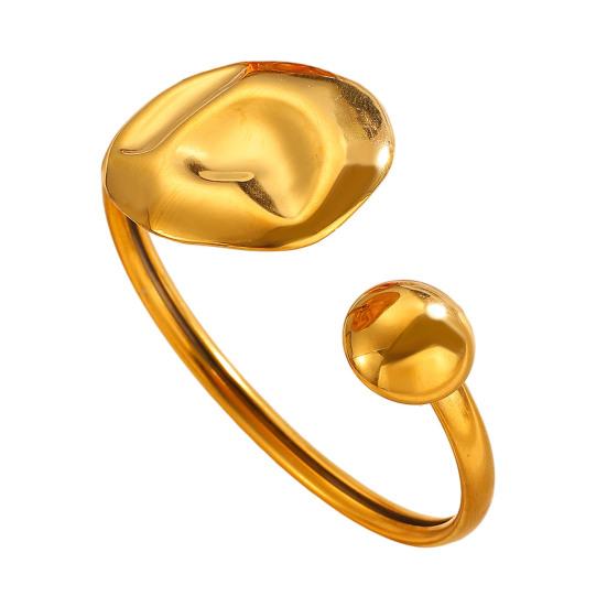 Goldene Manschettenarmbänder für Damen Vintage Blume Schmetterling Sonne Muschel Boho Armreifen Breites Offenes Manschettenarmband Schmuck für Sie