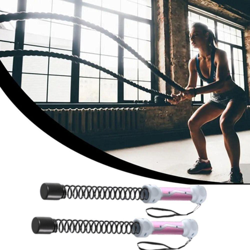 1 pair Stainless Steel Gym Battle Rope Replacement Spring Arm Strength Rope  Exercises Expander