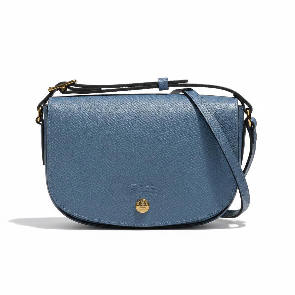 Longchamp Épure Flap Snap Closure Crossbody Bag Small Women Crossbody Bag Slate 10253HYZ212