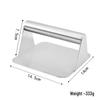 Stainless Steel Meat Patty Presser - Manual Hamburger Press & Scaled Kitchen Tool