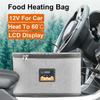 30×15×16cm 8L Gray Oxford Car Portable Food Heating Bag For Traveling & Camping
