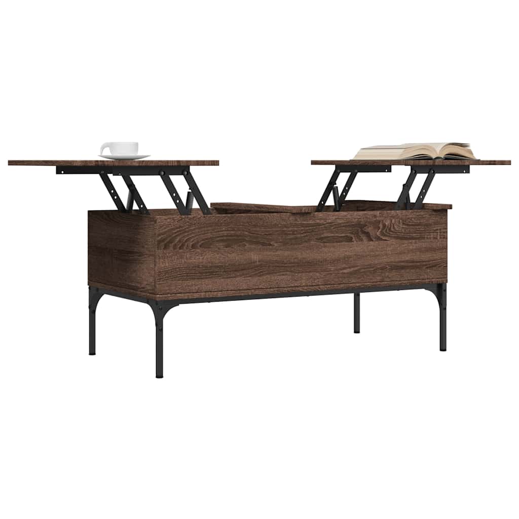 Vidaxl Coffee Table, Brown Oak, 100X50X45 Cm