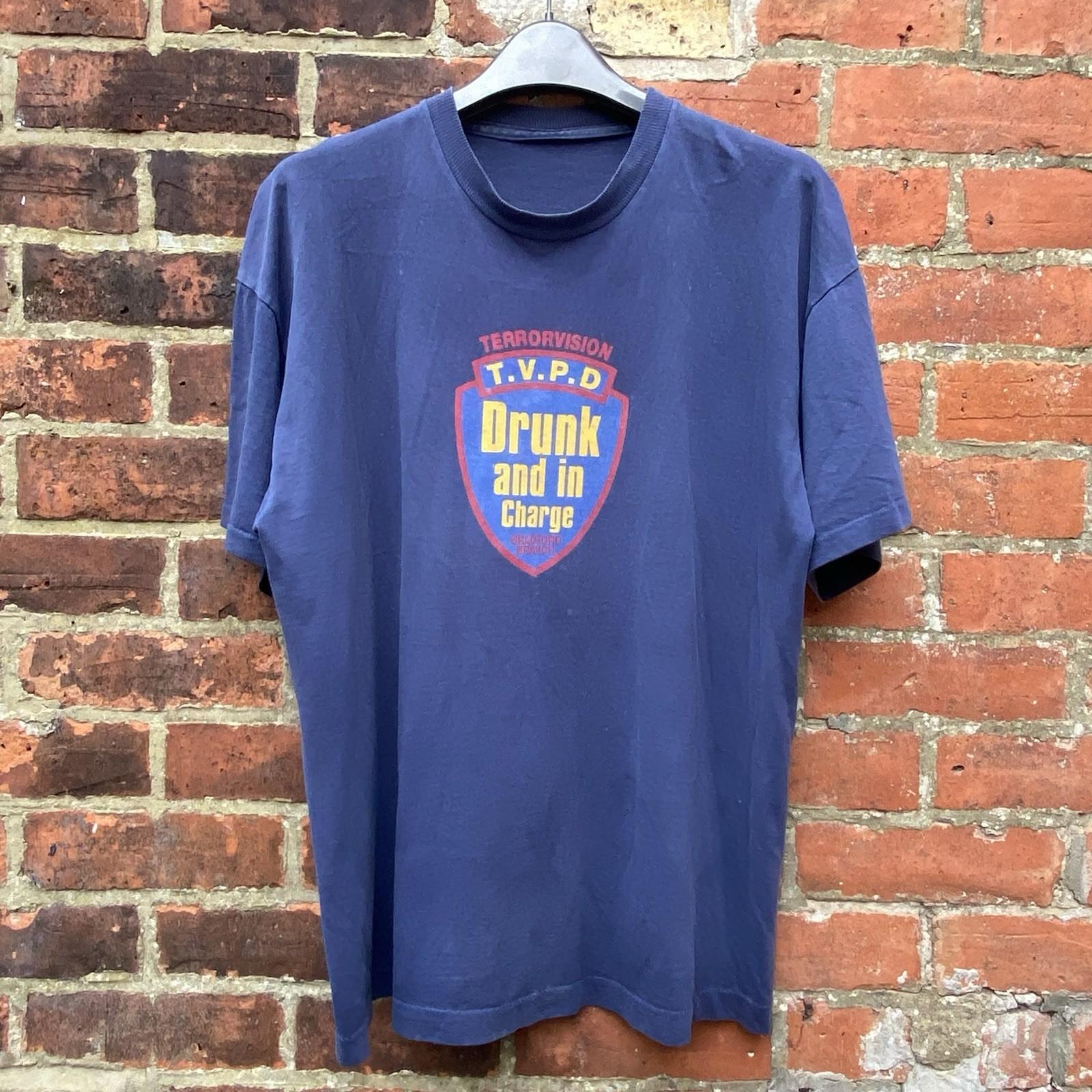 Vintage 90s Terrorvision T Shirt Men’s XL Faded Distressed Indie Britpop Band Unisex T-Shirt XXXL