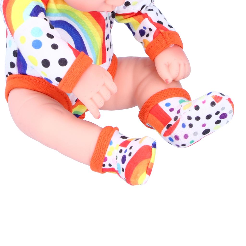 Simulated Cute Doll Baby Doll Kid Birthday Gift with Colorful Clothes 25cm
