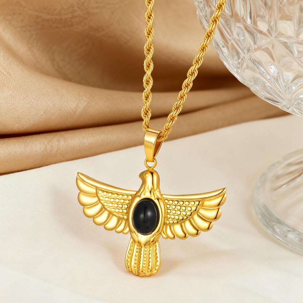 Female Casual Style Eagle Pendant Necklace, Symbol Of Courage And Strength, Jewelry 2331