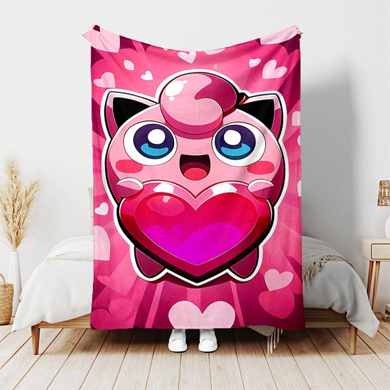 1pc Blanket - Pokémon Print Design, Lightweight Blanket for Sofa, Bed- Soft &Warm, Gift for All Seasons