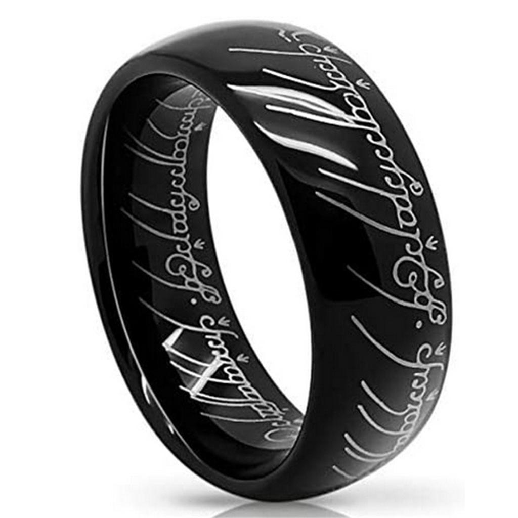 Titanium Steel Special Letter Ring Stainless Steel Ring Perimeter