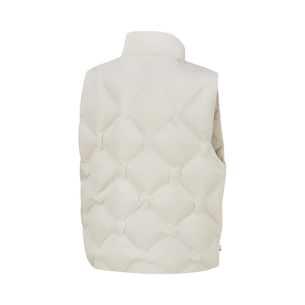 Timberland Comfortable Stand Collar Logo Sports Vest Men Vests White A5RPE-EFL