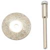 A84X-40 Pieces 22 Mm Diamond Cutting Wheel Cut Off Discs Coated Rotary Tools With 8 Pack Mandrel Rotary Tool For Drill Dremel