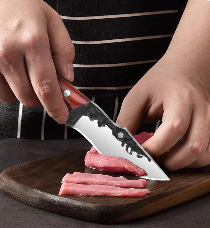 Carving Knife Boning Knife for Hand-forged Pig Killing Knife Sharp Knife Small Kitchen Knife for Domestic Cattle and Sheep Slaughtering Knife