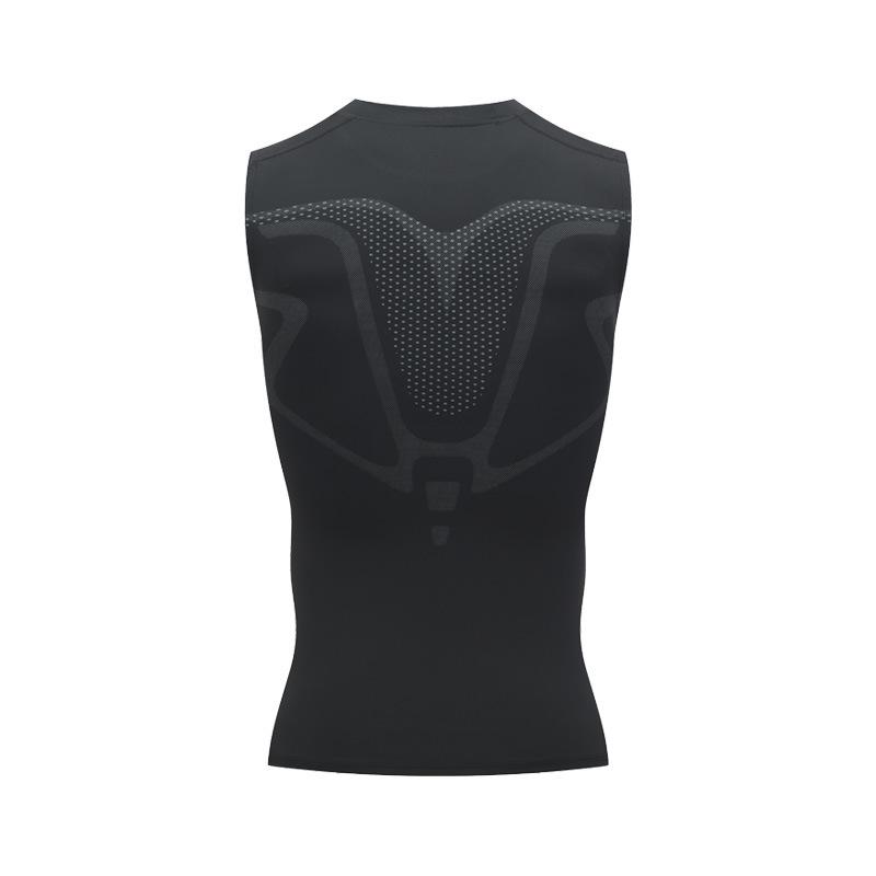 Men's Quick-Dry High-Elastic Sport Vest - Short-Sleeved Tight-Fit for Fitness, Basketball, and Running