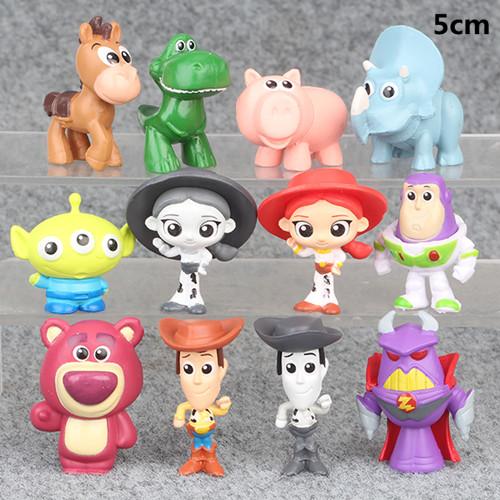 Anime Toy Story 4 Cartoon Figure Toy Woody Buzz Lightyear Rex Alien forky Doll action figure Children Gift