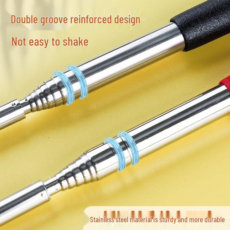 Retractable Teaching Pointer Stick for Classroom and Multimedia Use