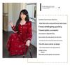 Plus Size Sparkly Red Beaded Dress - New Year Atmosphere