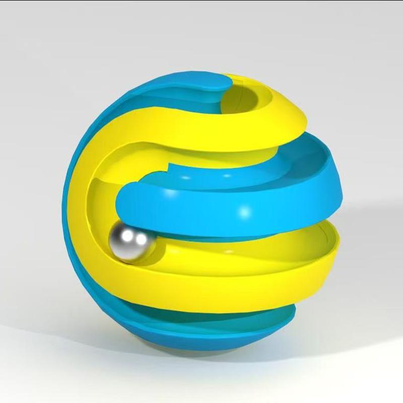 Toys Creative Large Orbit Ball Fidget Spinner Rotating Track Infinite Flip Change Puzzle Novelty Stress Reliever Gifts