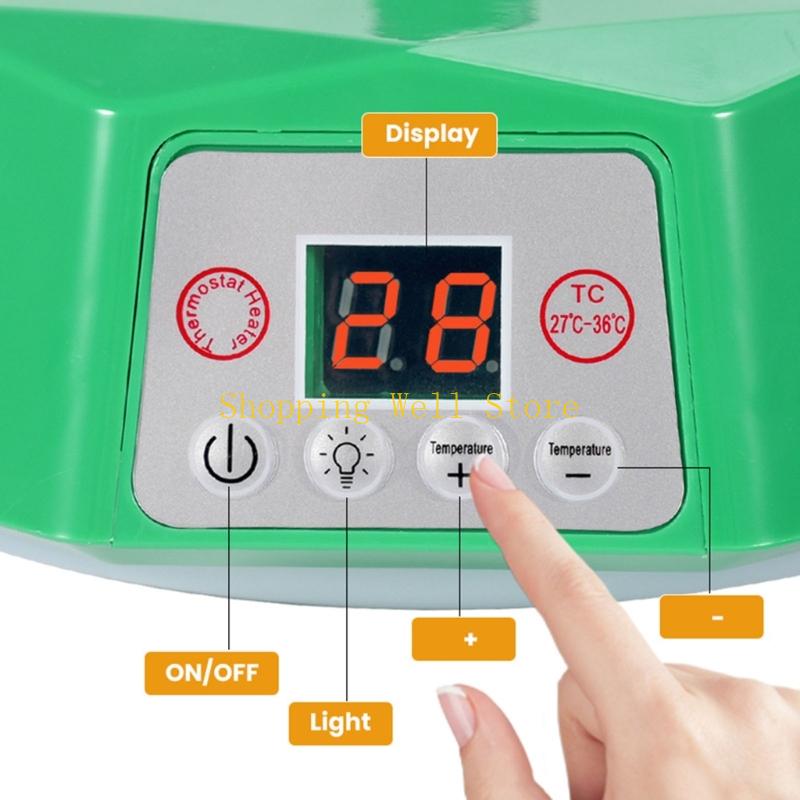 KX4B Constant Warmth Heating Lamp for Farm Animal Household Pet Adjustable Temperature Control Heater for Poultry Cold Day