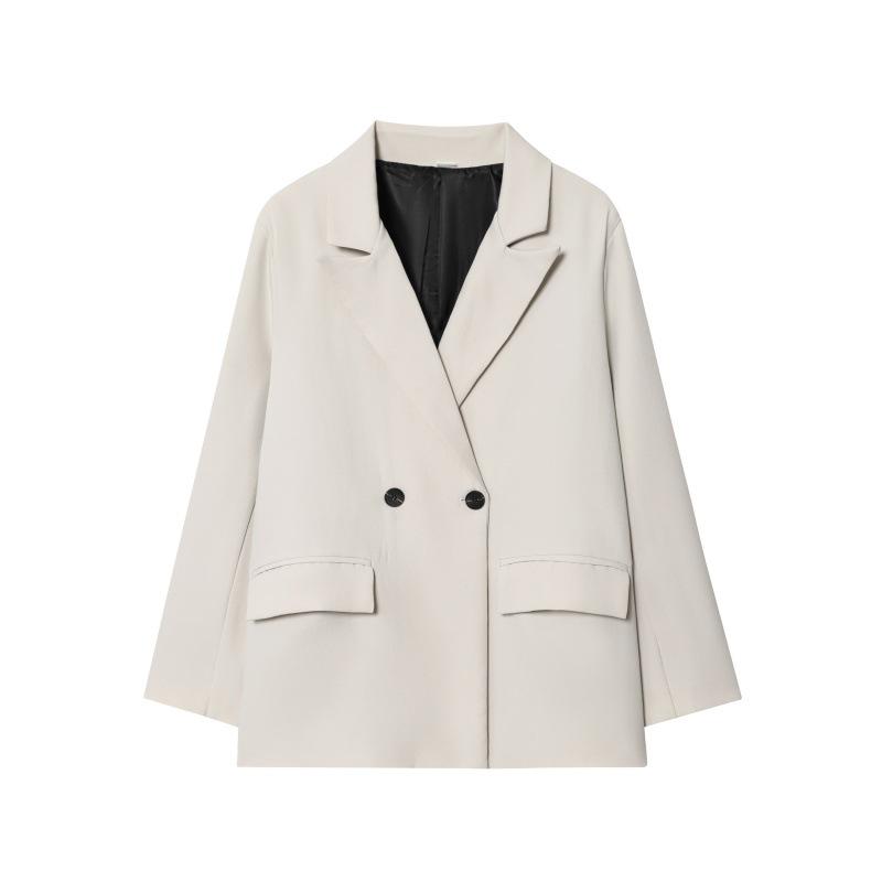 European & American Style 2025 Autumn/Winter Oversized Double-Breasted Casual Blazer
