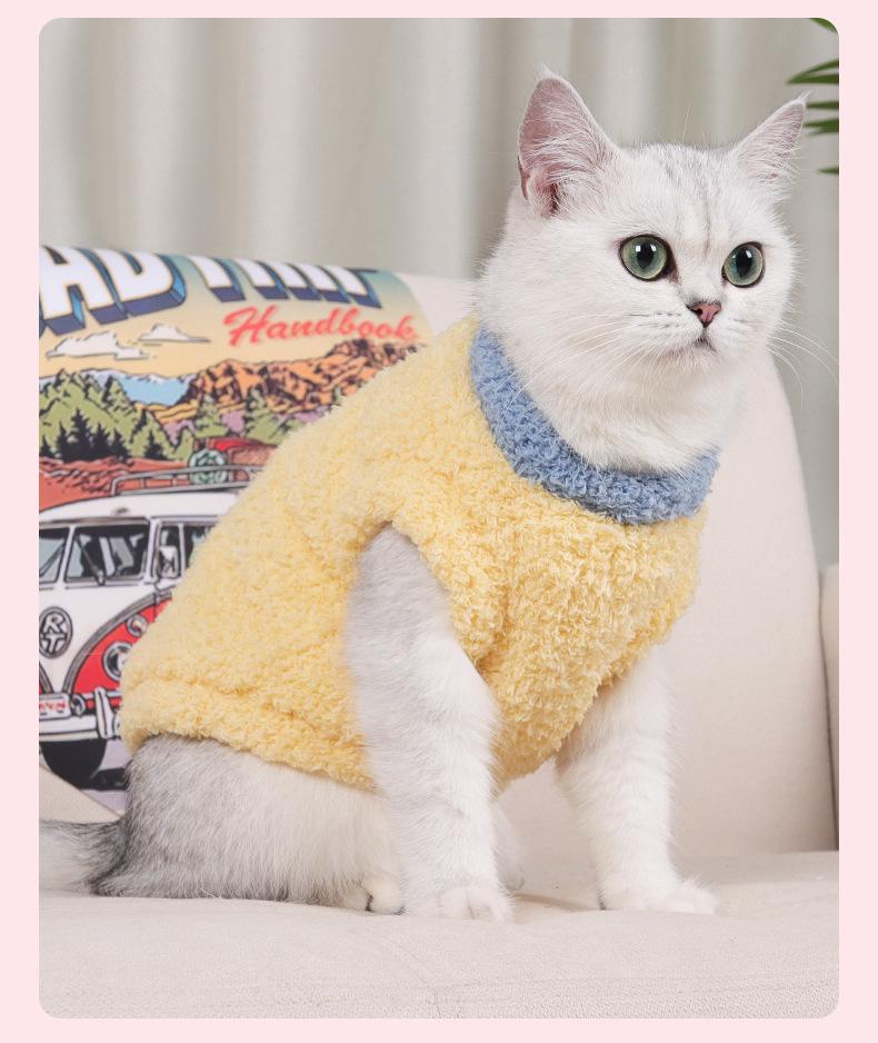 Cozy Cloud Velvet Cat Apparel: Thickened, Soft, and Warm for Autumn and Winter