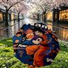 Custom Name Personalized Dragon Ball Z Print Umbrella, Auto Open Close, 8‑Rib Sturdy Frame, Commute Camping Hiking Use, Birthday Gift
