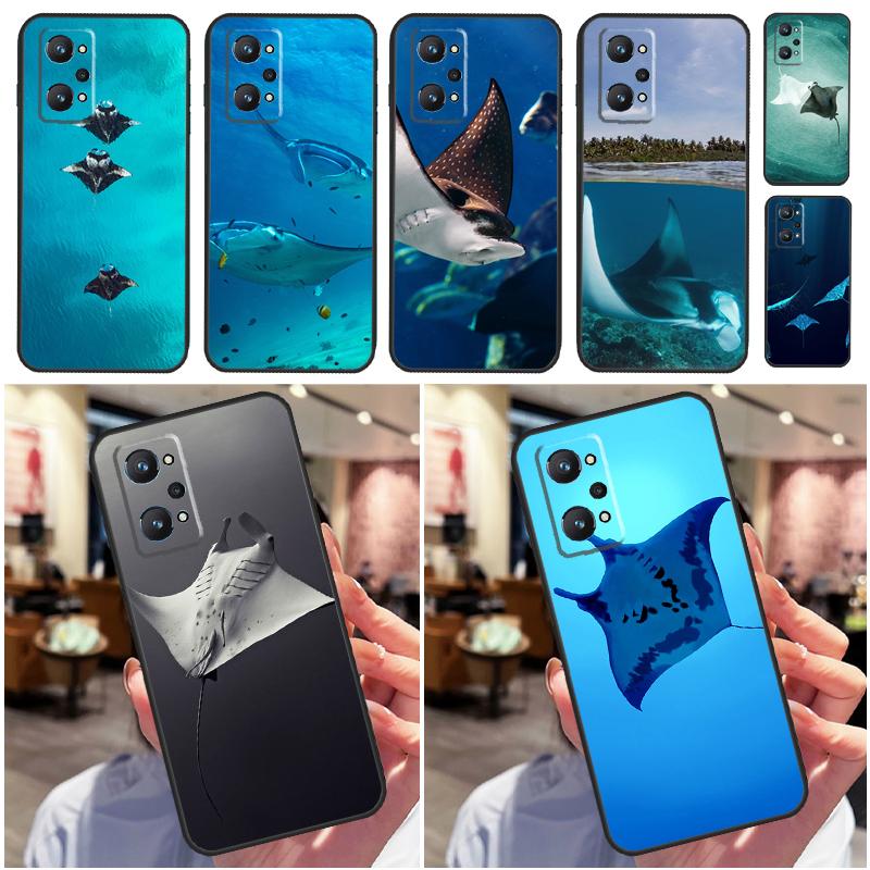 Animal Manta Ray For Realme 14 Pro Plus 10 11 12 13 GT 6 6T 5 GT7 Pro C61 C55 C53 C51 C21Y C25S C67 C75 Case