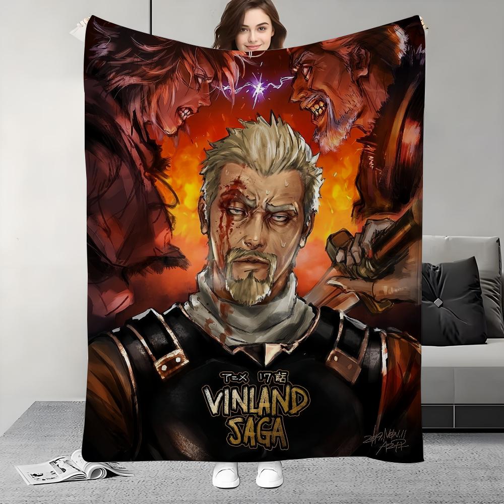 Vinland Saga Anime Comics Blanket Design Lightweight For Dorms, Naps, Living Room, Office,Sofa,All-Season