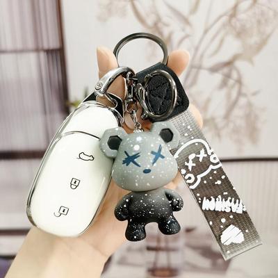 Ideal One Car Keychain Case: High-End Decorative Shell for Remote Control, Full Protection, Stylish Accessory for Women.