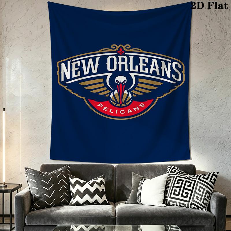 New Orleans Pelicans Tapestry Fashion Print Background Cloth Wall Covering Decoration Work Of Art Homestay Soft Decoration Tapestry