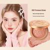 QXQY Petal Blush: Long-lasting, Natural-Looking Face Highlighter with Low Saturation and Plumping Effect.