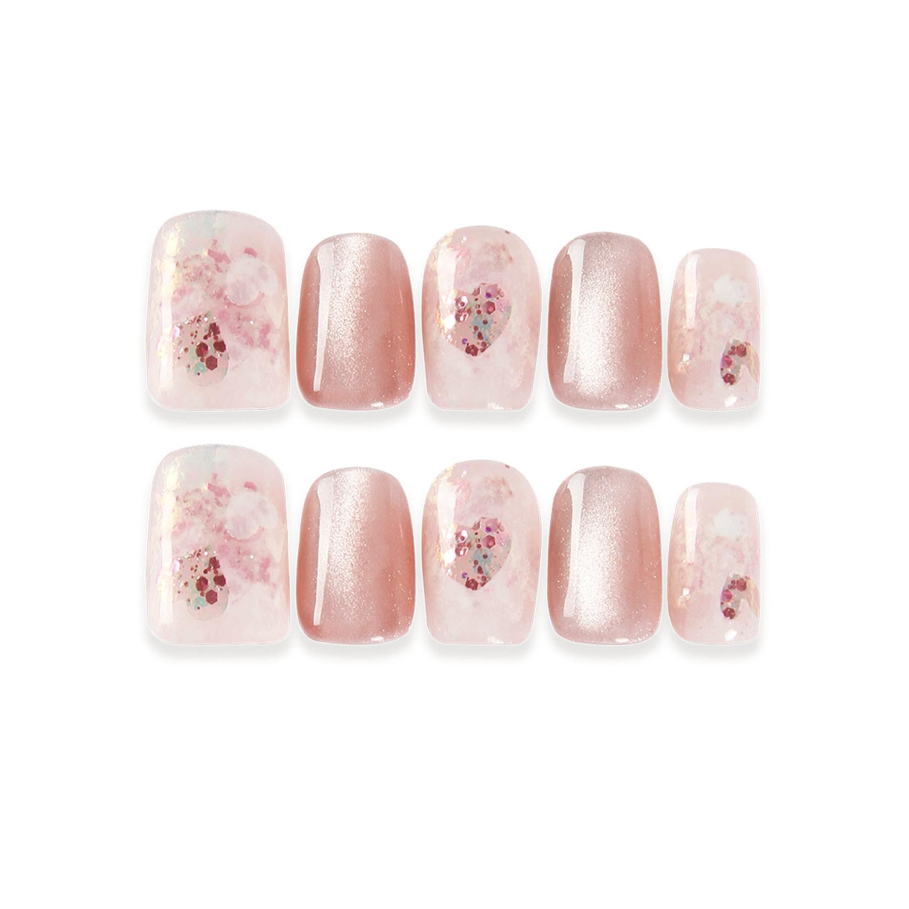 

Новые чисто ручной работы доспехи с блестящими белыми пайетками в форме персикового сердца и кошачьего глаза, бронелист, содержащий набор инструментов, пластиковая коробка XS