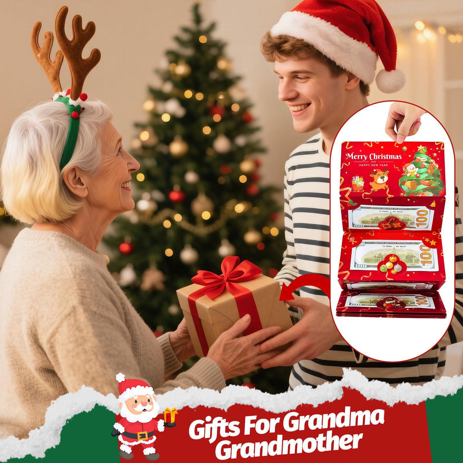 

Рождественский кошелек держатель для наличных и подарочных карт складной кошелек ремешок One Size