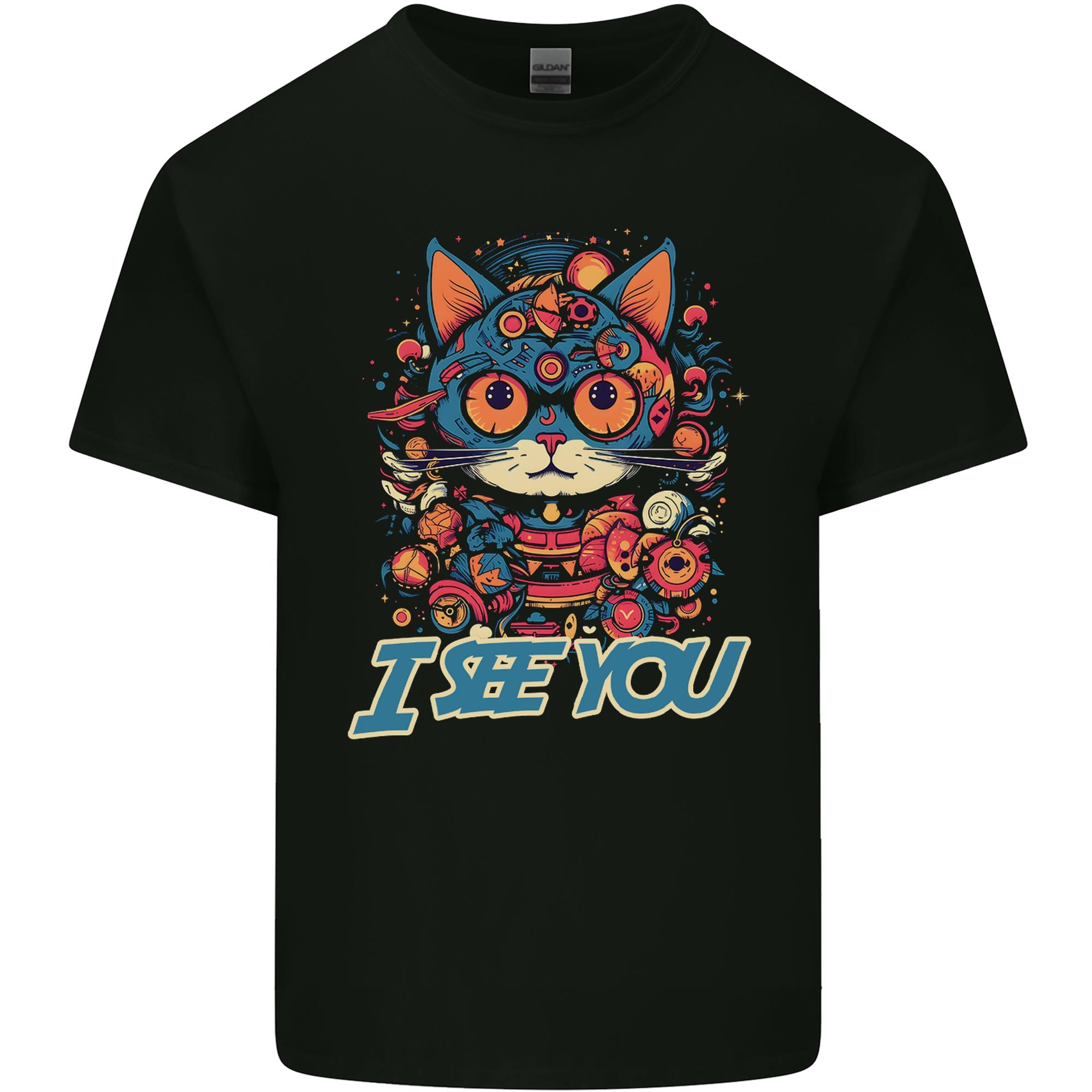Kawaii Cat Unisexs Light Cotton TShirt S