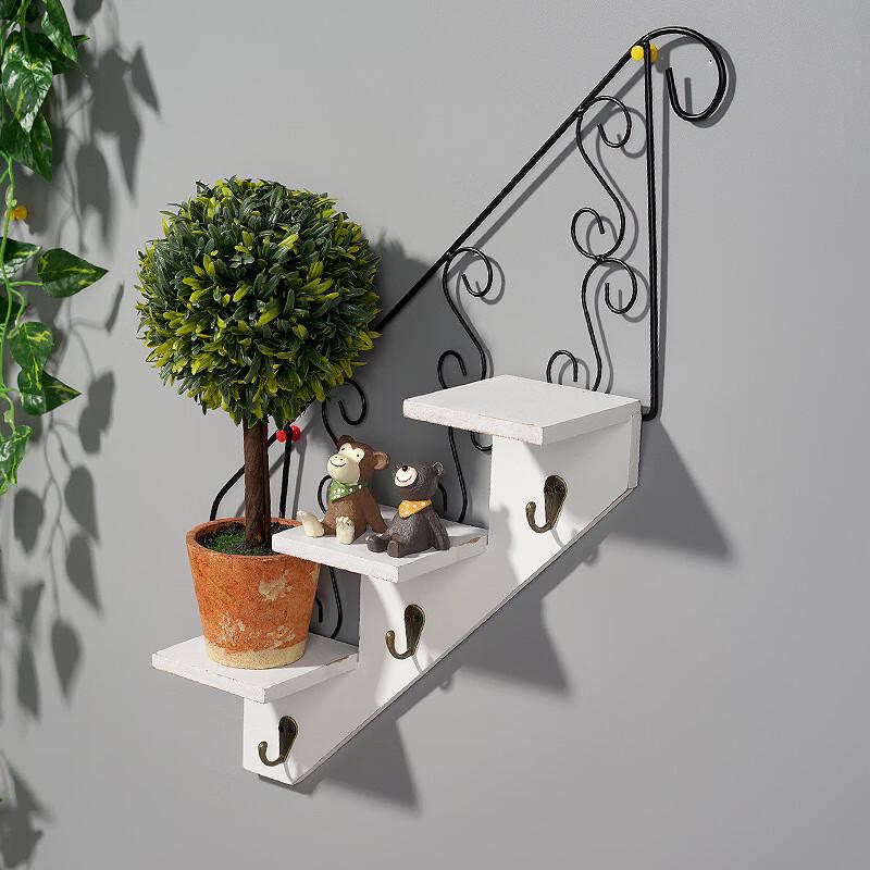 Zhongen Wall-Mounted Iron Art Flower Shelf