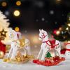 Resin Rocking Horse Christmas Ornament Home Figurine Table Decor Living Room Shelf Accent Gift For Friends And Women Festive