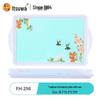 Wuhe Nordic Floral Melamine Rectangular Tray