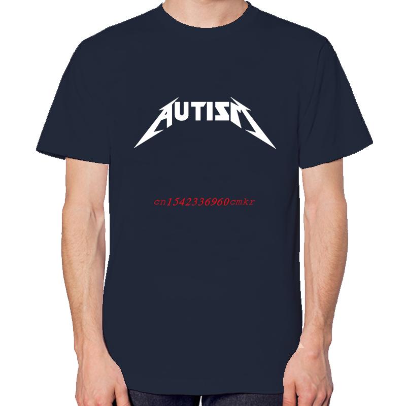 Autism Rock Meme Fashion Graphic T Shirts Summer New Shirts And Tshirts Unisex Cotton Short Sleeve Tshirts Print T Shirt