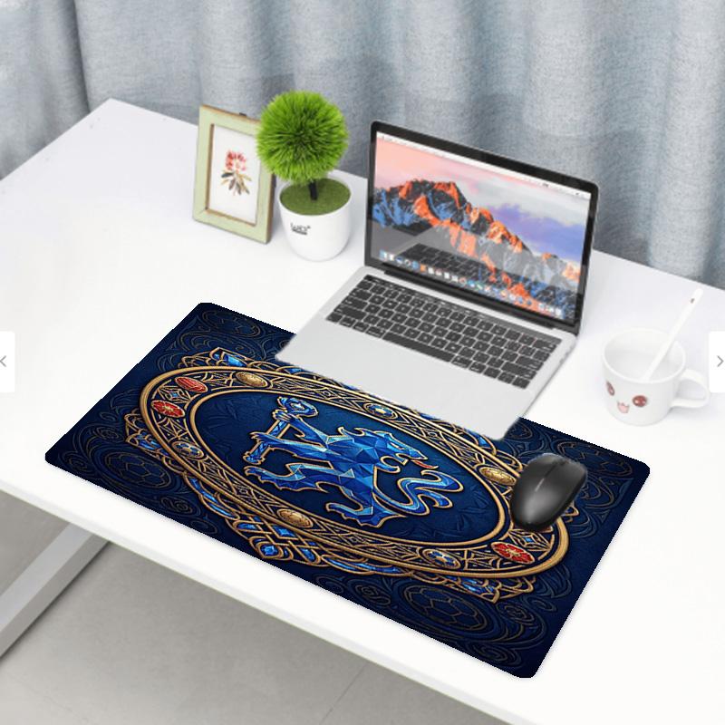 Chelsea Football Club Print Mouse Pad, Anti‑Slip Desktop keyboard Mat, for PC Laptop Gaming Working Daily Use, Cool Festival Surprise Gift