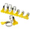 5/10pcs Stainless Steel hose/Pipe Kink Clamp Plastic Handle with Thumb Wheel Adjustable for Use In Pipelines Car Rv Dryer Vent Dust