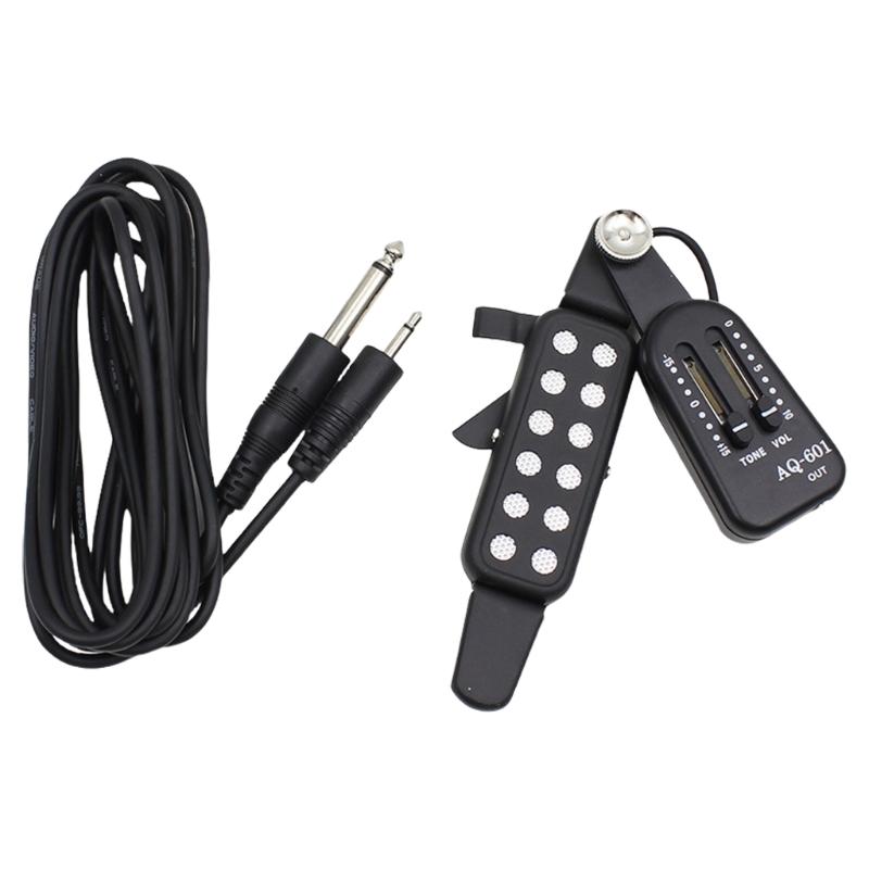Acoustic Guitar Pickup with Volumes Tone Tuner 12 Sound Hole Magnetic Pickup Transducer Musical Instruments Accessories