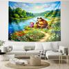 cartoon animation Print Tapestry - Portable Wall Decor Cloth, for Home, Dorm, Travel, Bedroom, Living Room - Ideal Birthday Housewarming Gift