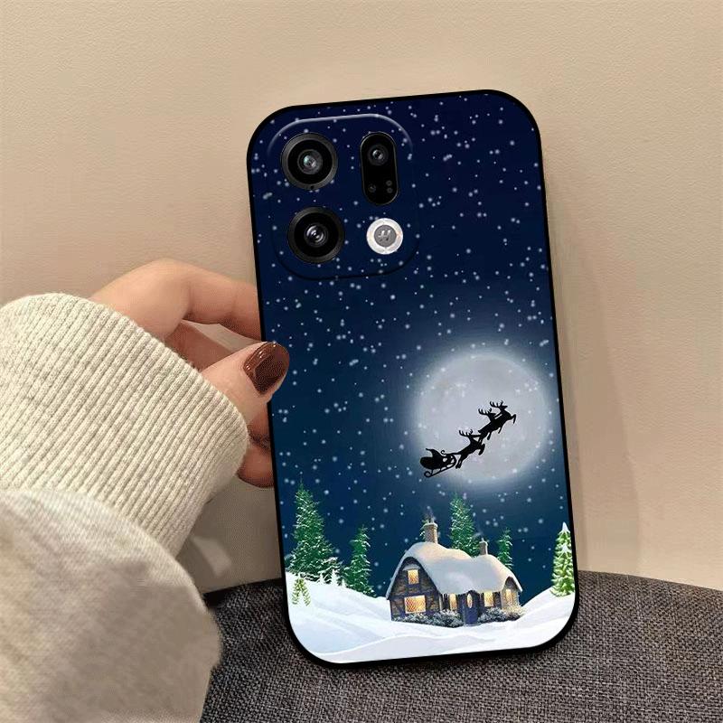 Christmas Phone Case For OPPO Find X9 Pro FindX9 X8 Ultra X8s X8Pro X8s + Plus Shockproof Protect Soft Silicone TPU Cover Coque